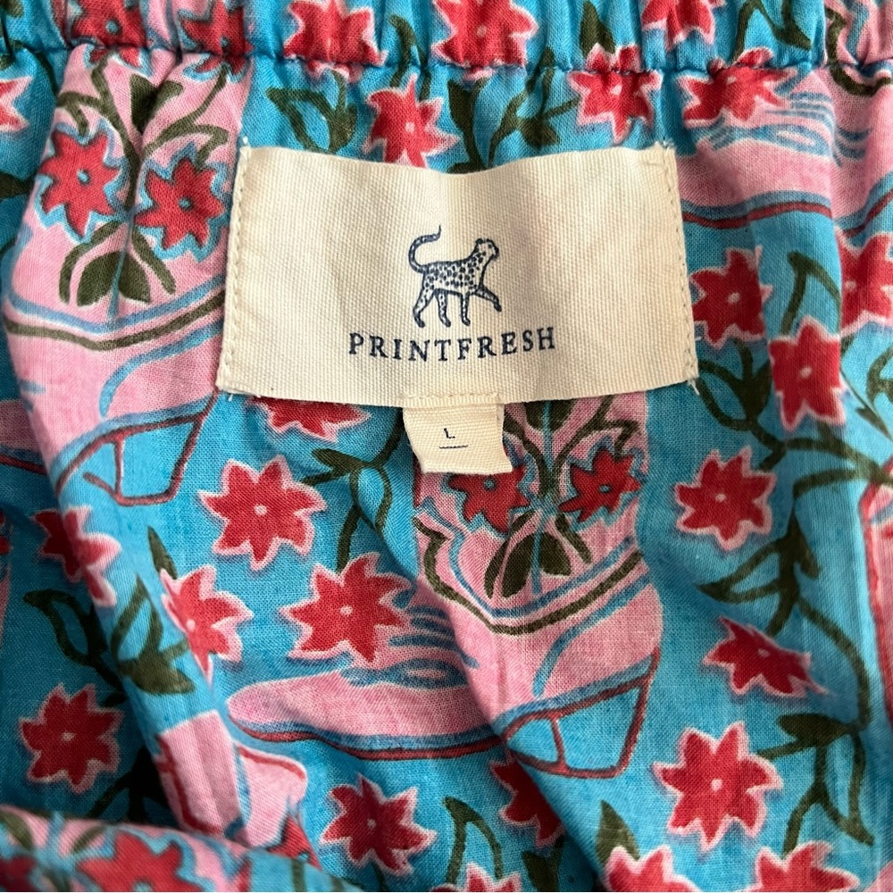 Printfresh Rhinestone Cowgirl Off Shoulder Sweet Sunrise Blouse Large NWT - Picture 3 of 6